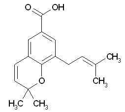 2,2-Dimethyl-8-prenylchromene 6-carboxylic acid