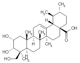 2,3,24-Trihydroxy-12-ursen-28-oic acid