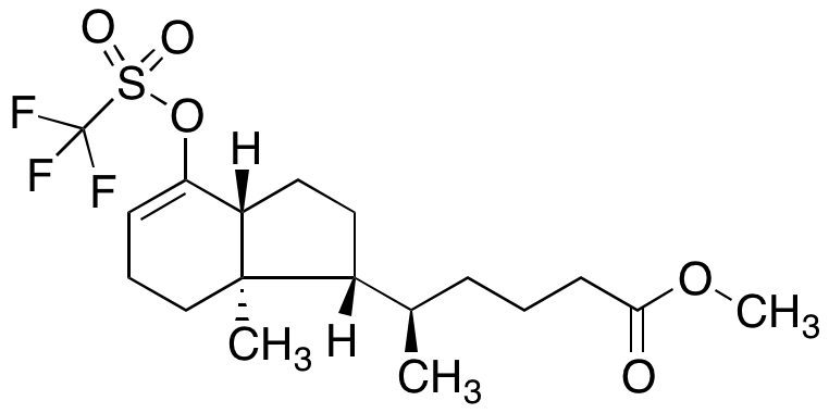 2,3,3a,6,7,7a-Hexahydro-5’,7a-dimethyl-4-hydroxy-indene-(1R)-1’-pentanoic Acid Methyl Ester 4-O-Trifluoromethanesulfonate