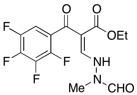 2,3,4,5-Tetrafluoro-α-[(2-formyl-2-methylhydrazinyl)methylene]-β-oxobenzenepropanoic Acid Ethyl Ester