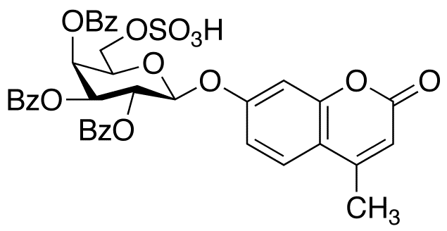 2,3,4-Tri-O-benzoyl-4-methylumbelliferyl ß-D-Galactopyranoside-6-sulfate