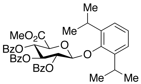 2,3,4-Tri-O-benzoyl Propofol-β-D-glucuronide Methyl Ester