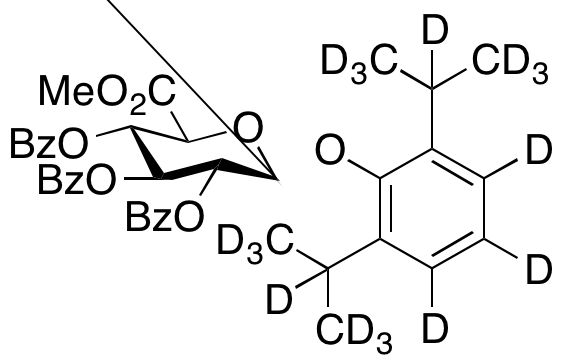 2’,3’,4’-Tri-O-benzoyl Propofol-d17 β-D-Glucuronide Methyl Ester