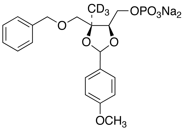 2,3-O-(4-Methoxyphenyl)methylene-2-methyl-D-erythritol-d3 Phosphate Benzyl Ether Disodium Salt