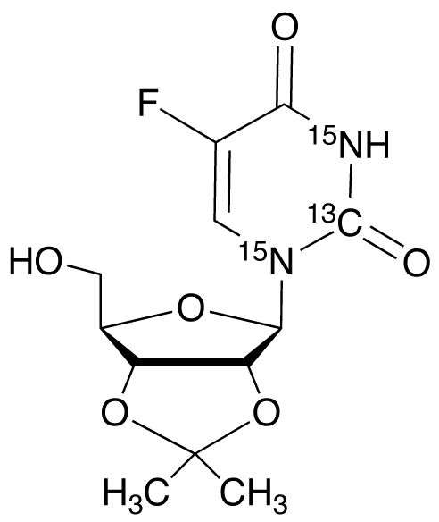 2’,3’-O-Isopropylidene-5-fluorouridine-13C,15N2