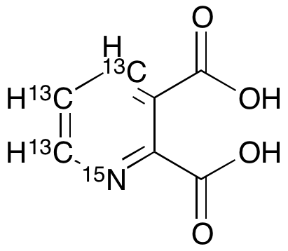 2,3-Pyridinedicarboxylic Acid-13C3, 15N