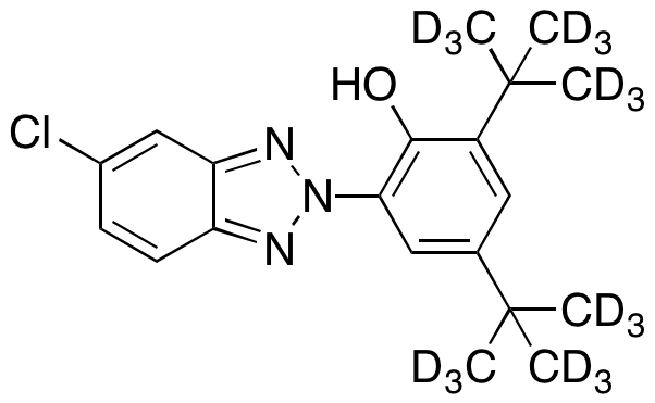 2,4-Di-tert-butyl-6-(5-chloro-2H-benzotriazol-2-yl)phenol-d18