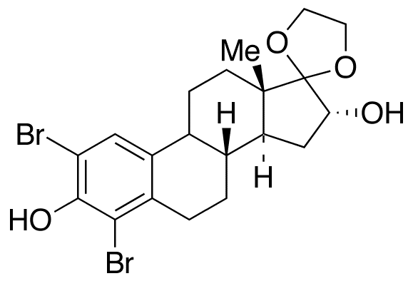 2,4-Dibromo-17,17-ethylenedioxy-1,3,5(10)-estratriene-3,16α-diol