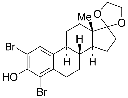 2,4-Dibromo-17,17-ethylenedioxy-1,3,5(10)-estratriene-3-ol