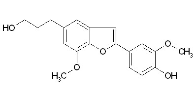 2-4-Hydroxy-3-methoxyphenyl-7-methoxy-5-benzofuranpropanol