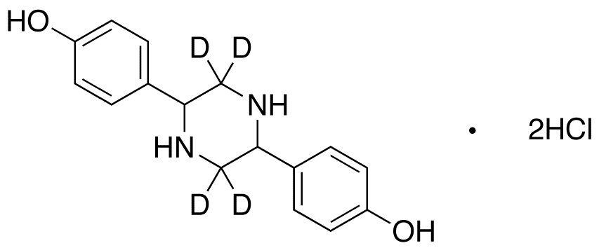 2,5-Bis(4-hydroxyphenyl)piperazine-d4 Dihydrochloride