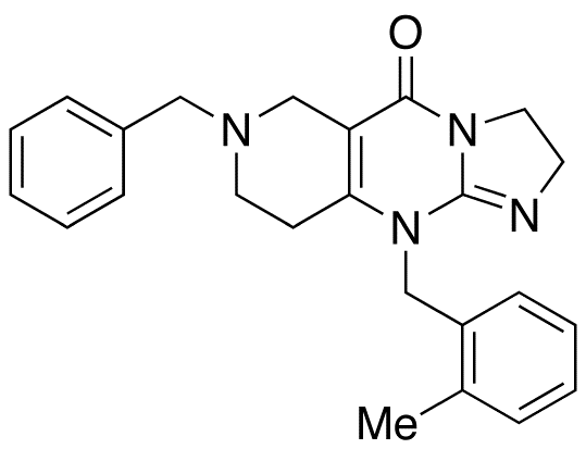 2,6,7,8,9,10-Hexahydro-10-[(2-methylphenyl)methyl]-7-(phenylmethyl)-imidazo[1,2-a]pyrido[4,3-d]pyrimidin-5(3H)-one