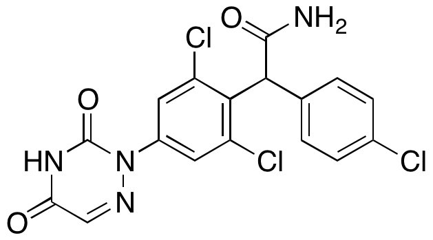 2,6-Dichloro-α-(4-chlorophenyl)-4-(4,5-dihydro-3,5-dioxo-1,2,4-triazin-2(3H)-yl)benzeneacetamide