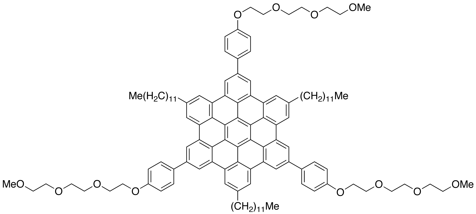 2,8,14-Tridodecyl-5,11,17-tris[4-[2-(2-methoxyethoxy)ethoxy]ethoxy]phenyl]-hexabenzocoronene