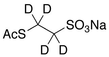 2-Acetylthioethanesulfonic Acid-d4 Sodium Salt