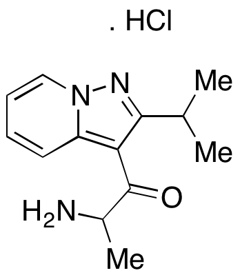 2-Amino-1-[2-(1-methylethyl) pyrazolo[1,5-a] pyridin-3-yl]-1-propanone hydrochloride