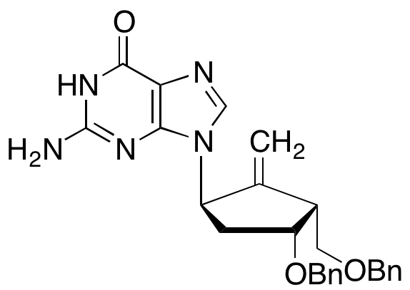 2-Amino-1,9-dihydro-9-[(1R,3R,4R)-2-methylene-4-(phenylmethoxy)-3-[(phenylmethoxy)methyl]cyclopentyl]-6H-purin-6-one