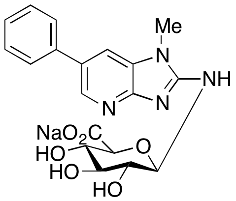 2-Amino-1-methyl-6-phenylimidazo[4,5-b]pyridine N-β-D-Glucuronide Sodium Salt