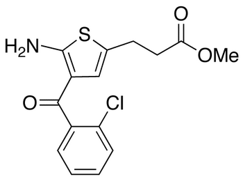 2-Amino-3-(2-chlorobenzoyl)-5-(2-carbomethoxyethyl)thiophene