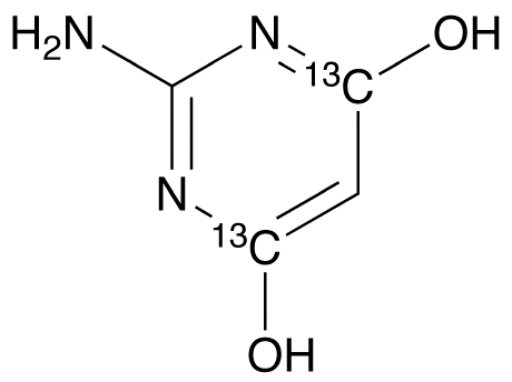 2-Amino-4,6-dihydroxypyrimidine-13C2