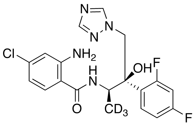 2-Amino-4-chloro-N-[(1R,2R)-2-(2,4-difluorophenyl)-2-hydroxy-1-methyl-3-(1H-1,2,4-triazol-1-yl)propyl]benzamide-d3