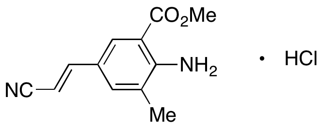 2-Amino-5-(2-cyanovinyl)-3-methylbenzoic Acid Methyl Ester Hydrochloride