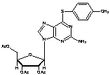 2-Amino-6-chloro-[(4-methylphenyl)thio]-9-(2’,3’,5’-tri-O-acetyl-β-D-ribofuranosyl)purine