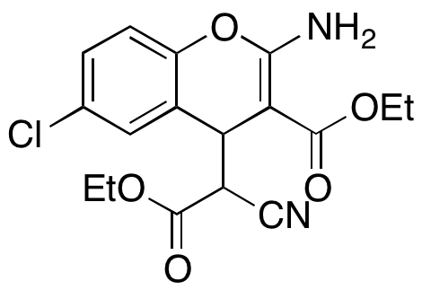 2-Amino-6-chloro-α-cyano-3-(ethoxycarbonyl)-4H-1-benzopyran-4-acetic Acid Ethyl Ester