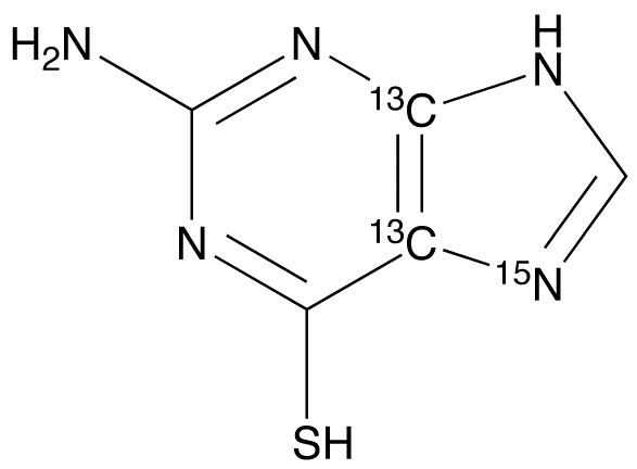 2-Amino-6-mercaptopurine-13C2,15N