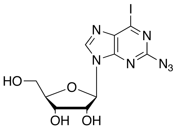 2-Azido-6-iodo-9H-purine-β-D-ribofuranoside