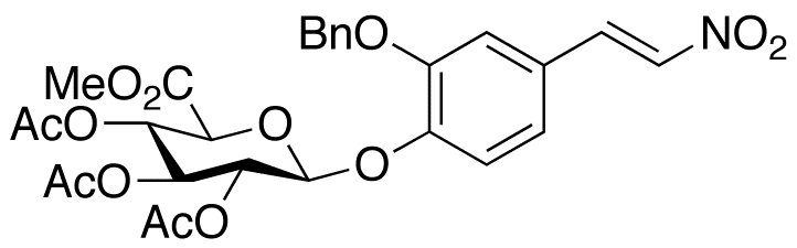 2-Benzyloxy-4-(2-nitroethenyl)phenyl β-D-Glucopyranosiduronic Acid Methyl Ester 2,3,4-Triacetate