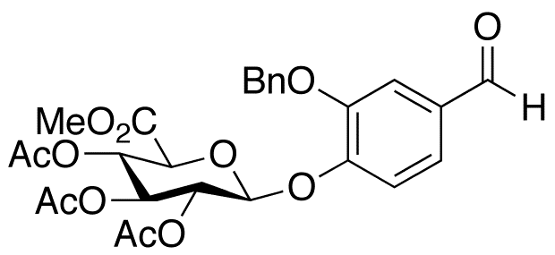 2-Benzyloxy-4-benzaldehyde β-D-Glucopyranosiduronic Acid Methyl Ester 2,3,4-Triacetate