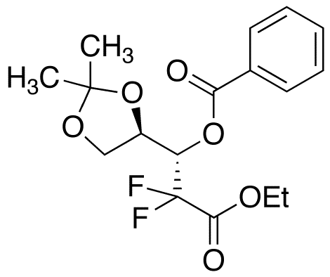 2-Deoxy-2,2-difluoro-4,5-O-isopropylidene-D-threo-pentonic Acid Ethyl Ester Benzoate