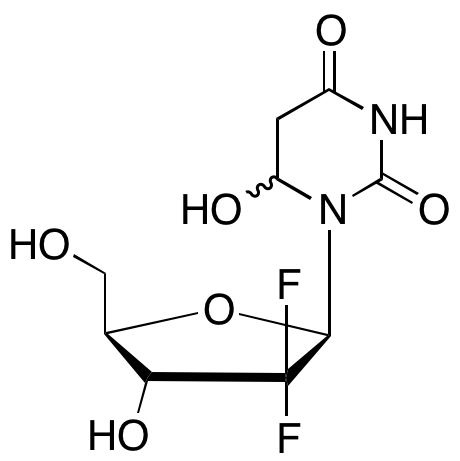 2’-Deoxy-2’,2’-difluoro-5,6-dihydro-6-hydroxyuridine (Mixture of Diastereomers)