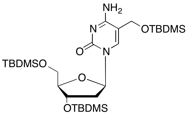 2’-Deoxy-3’,5’-bis-O-[(1,1-dimethylethyl)dimethylsilyl]-5-[[[(1,1-dimethylethyl)dimethylsilyl]oxy]methyl]cytidine