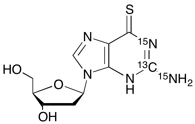 2’-Deoxy-6-thio Guanosine-13C, 15N2