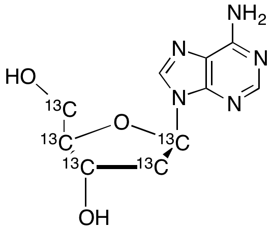 2’-Deoxyadenosine-1’,2’,3’,4’,5’-13C5