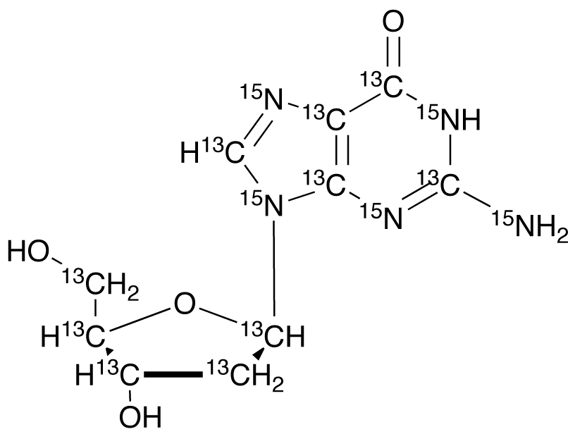 2’-Deoxyguanosine-13C10,15N5