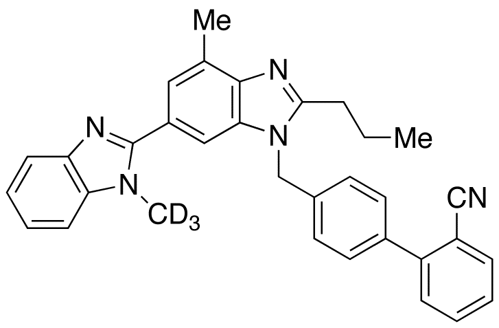 2-Descarboxy-2-cyano Telmisartan-d3