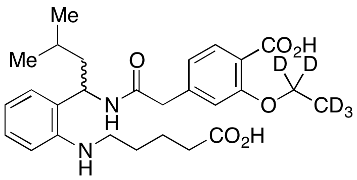 2-Despiperidyl-2-(5-carboxypentylamine) Repaglinide-d5