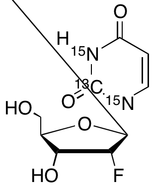 2’-Fluoro-2’-deoxyuridine-2-13C, 1,3-15N2