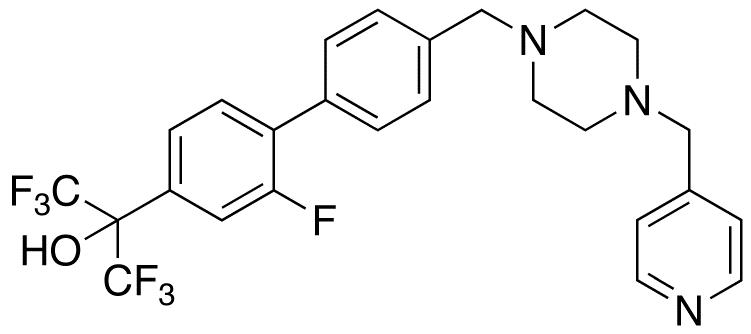 2-Fluoro-4’-[[4-(4-pyridinylmethyl)-1-piperazinyl]methyl]-α,α-bis(trifluoromethyl)-[1,1’-biphenyl]-4-methanol