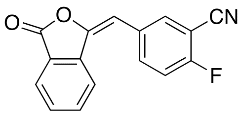 2-Fluoro-5-[(3-oxo-1(3H)-isobenzofuranylidene)methyl]-benzonitrile