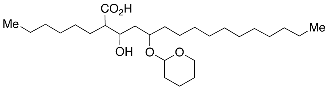 2-Hexyl-3-hydroxy-5-[(tetrahydro-2H-pyran-2-yl)oxy]-hexadecanoic Acid