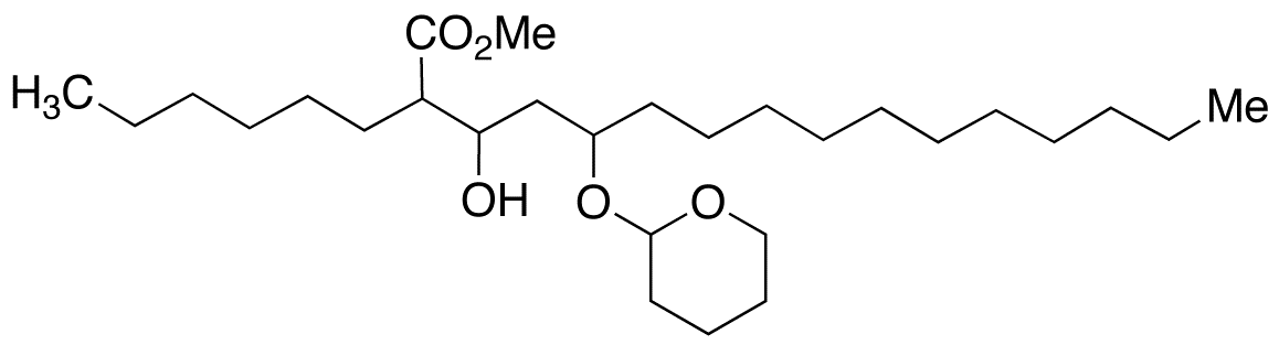 2-Hexyl-3-hydroxy-5-[(tetrahydro-2H-pyran-2-yl)oxy]-hexadecanoic Acid Methyl Ester