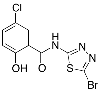 2-Hydroxy-5-chloro-N-(5-bromo-2-thiadiazolyl)benzamide