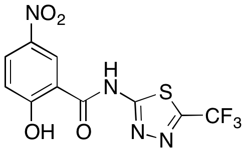 2-Hydroxy-5-nitro-N-(5-trifluoromethyl-2-thiadiazolyl)benzamide