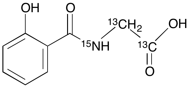 2-Hydroxy Hippuric Acid-13C2,15N