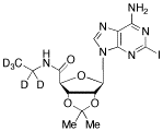 2-Iodo-5’-ethyl-d5-carboxamido-2’,3’-O-isopropylidine Adenosine