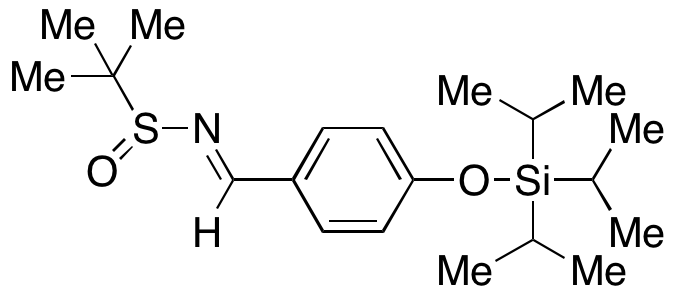 2-Methyl-N-(4-((triisopropylsilyl)oxy)benzylidene)propane-2-sulfinamide